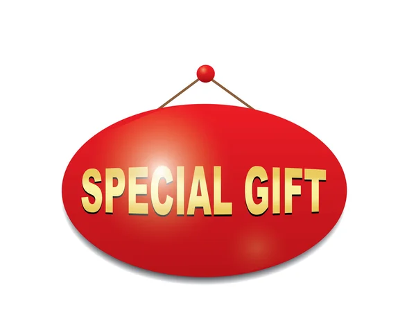 Speciale gift teken — Stockvector