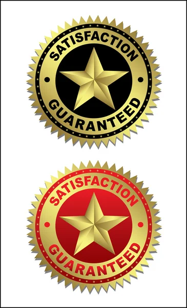 Satisfaction and guaranteed — Stock Vector