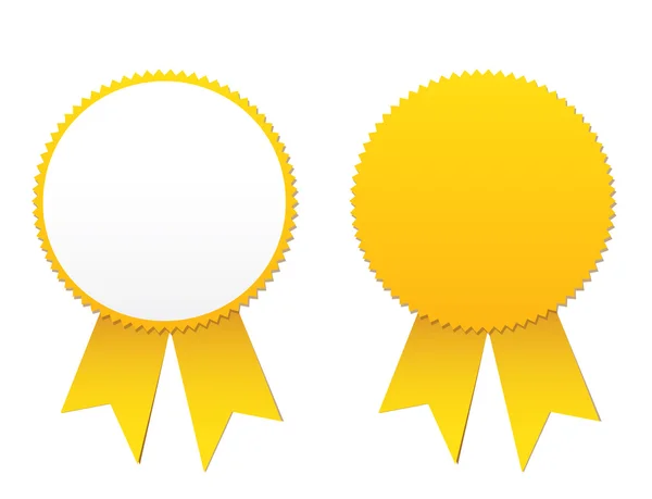 Aantal lege awards met linten — Stockvector