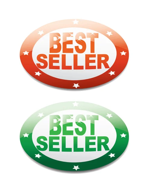Bestseller labels — Stock Vector