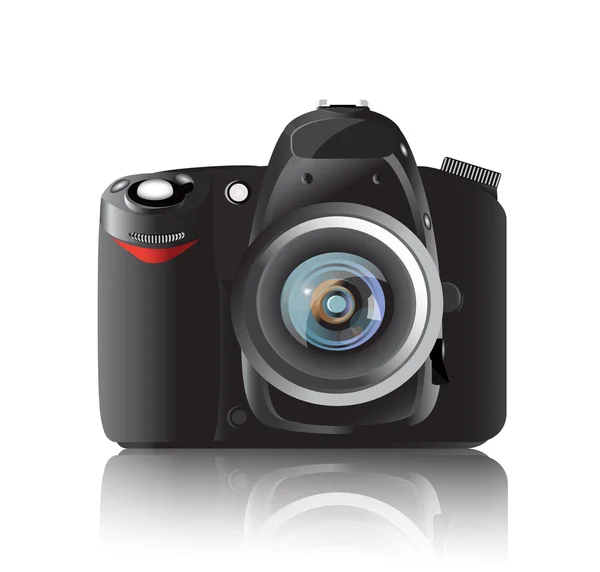 Moderna fotocamera fotografica realistica — Vettoriale Stock