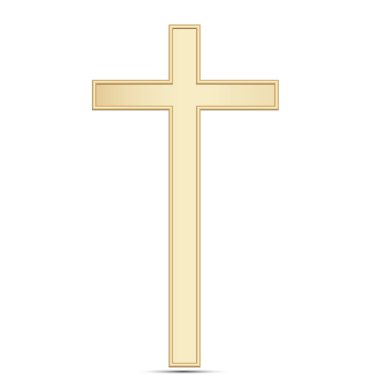 Christian Golden cross clipart