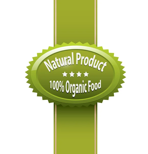 Этикетка для натуральных продуктов — стоковый вектор