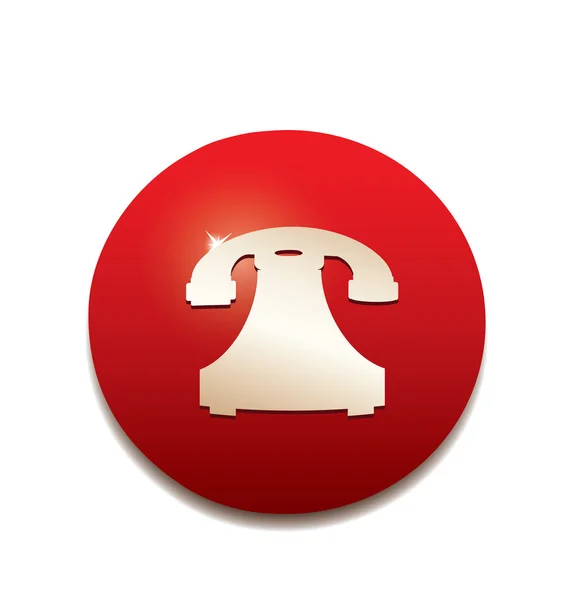 Round  Telephone icon — Stock Vector