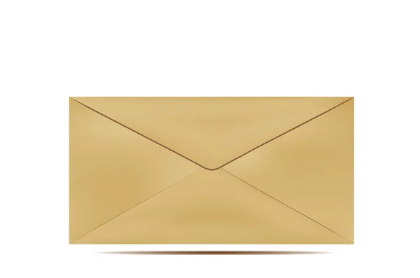 Старий коричневий конверт — стоковий вектор