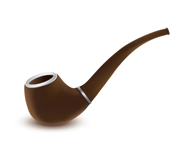 Immagine marrone tabacco tubo colore — Vettoriale Stock