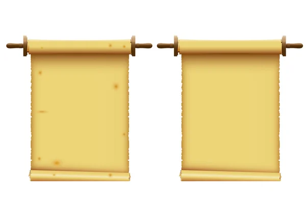 Old yellow  scroll — Stock vektor