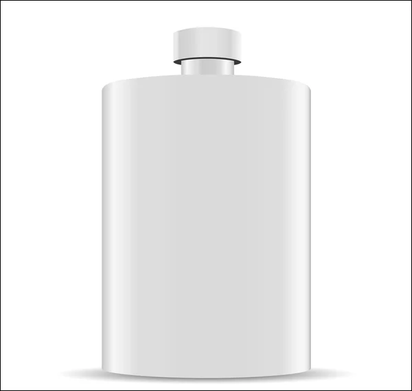 Stainless  flask isolated — Stock Vector