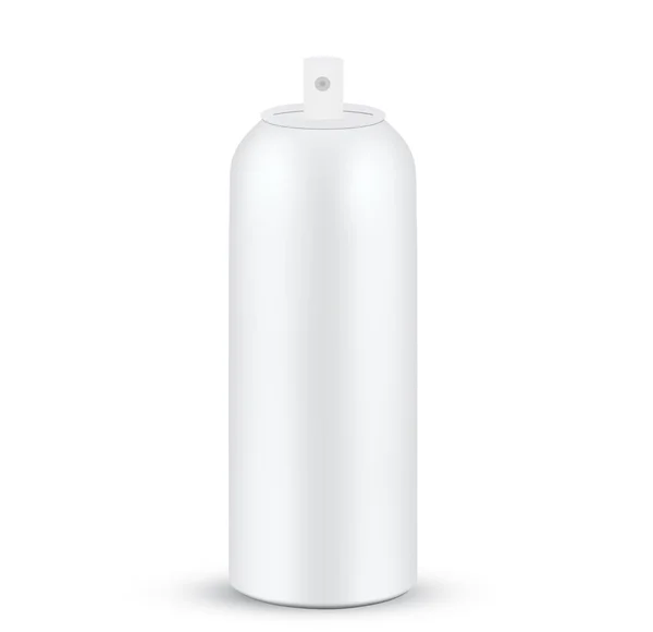 Botella de aerosol en un blanco — Vector de stock