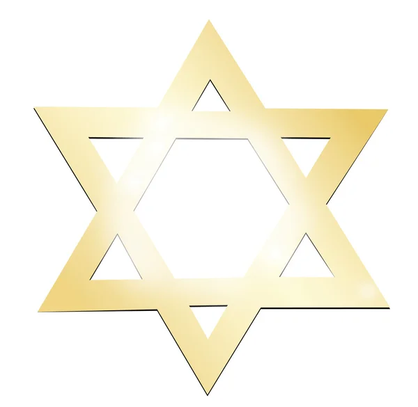 Représenter le judaïsme sur un blanc — Image vectorielle