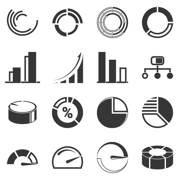 Iconos Infografía Empresarial Gráficos Vectoriales — Archivo Imágenes Vectoriales