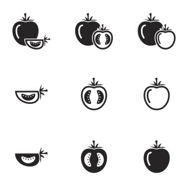 Spor topları için simgeler. Beyaz arkaplan, vektör, set