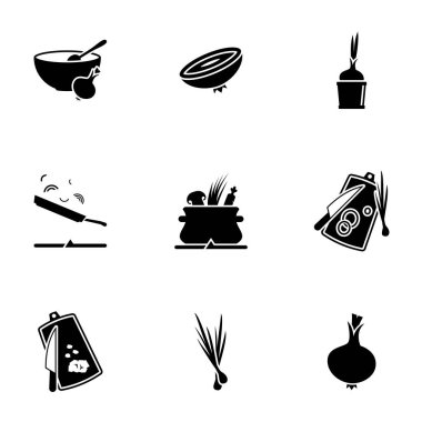 Tema soğanı, yemek pişirme, vektör, tasarım, koleksiyon, düz, işaret, sembol, element, nesne, illüstrasyon, izole edilmiş. Beyaz arkaplan
