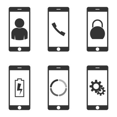 Telefon temasında nesneler kümesi