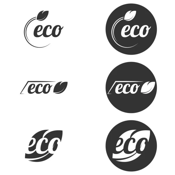 Set Objects Theme Eco — Stock Vector