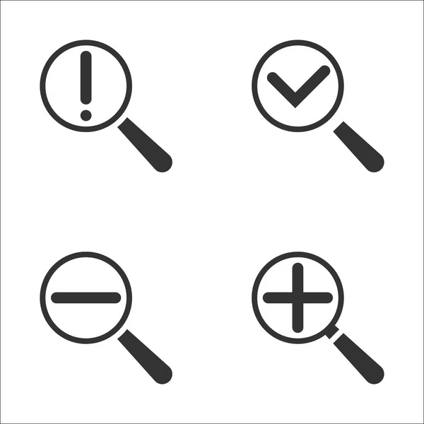 Szukaj Icon Vector Set — Wektor stockowy