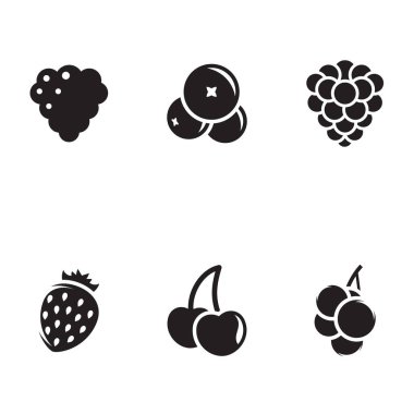 Beyaz arkaplanda izole edilmiş siyah vektör simgeleri. Bir tema üzerine düz illüstrasyon