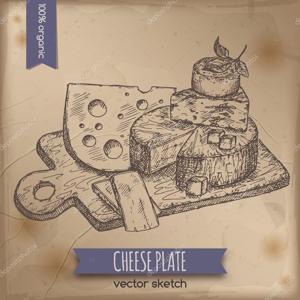 Cheese Plate Drawing