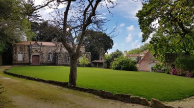Palacio de la Regaleira 'daki bahçe evi, Sintra, Portekiz.