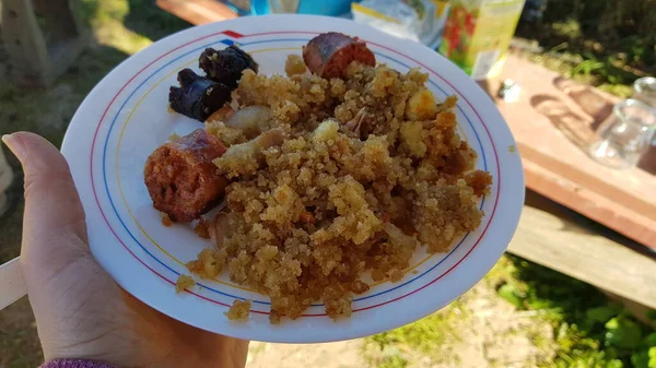 Migas Comida Traditonial Fiesta Del Pan — Foto de Stock