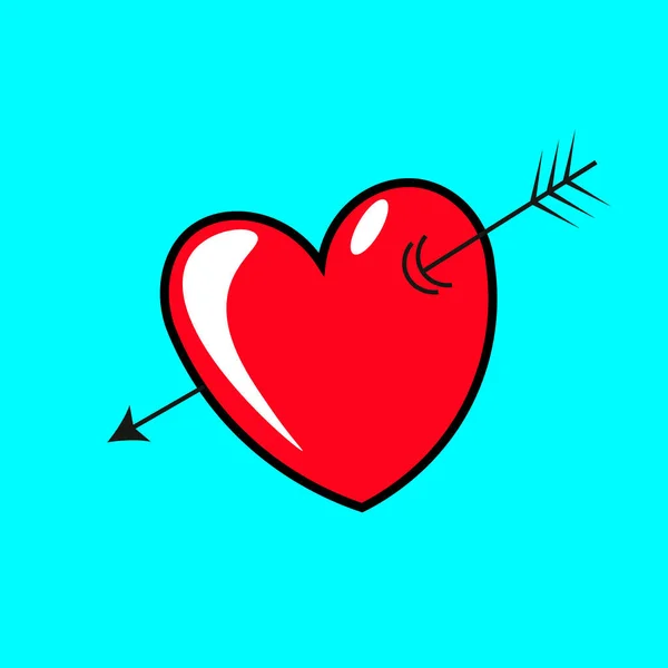 Aşıkların kalbi mavi arka planda.
