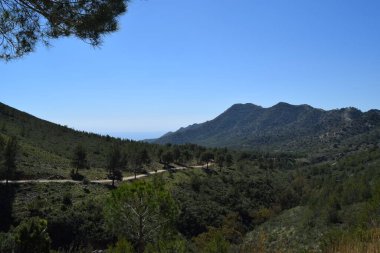 Malaga dağlarının manzarası, nerja