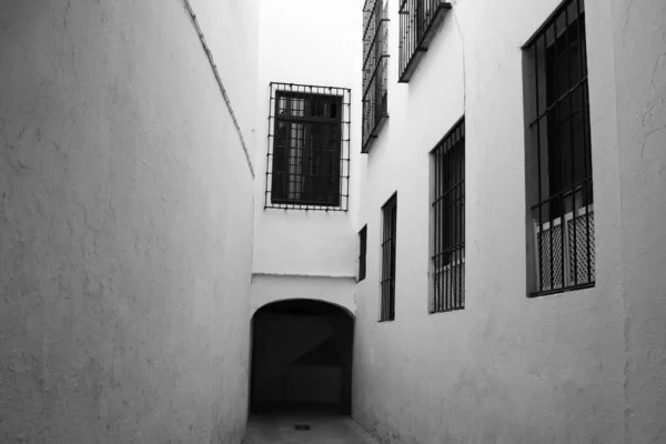 Sevilla 'da yalnız, geleneksel bir sokak.