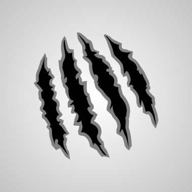 Monster claw marks. clipart
