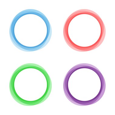 Soyut daireler çerçeve.