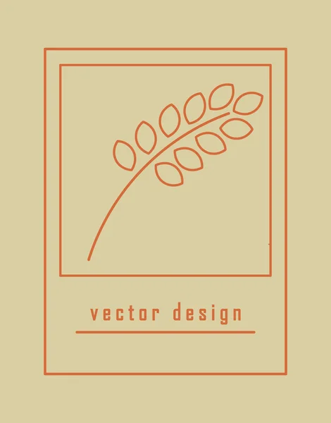 Espiguillas lineales de imagen — Archivo Imágenes Vectoriales