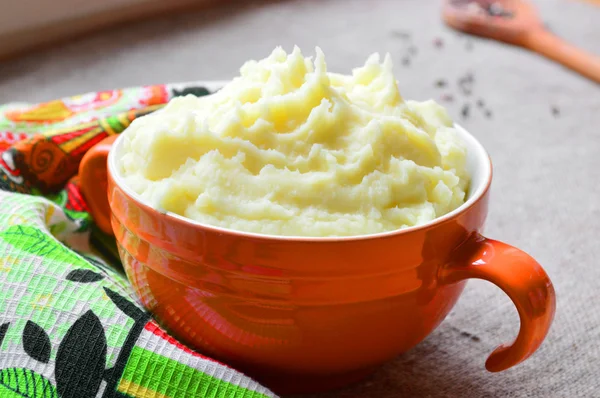 Puré de patatas. Fotografía alimentaria . — Foto de Stock