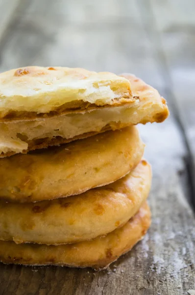 Galletas caseras. Fotos sobre fondo de madera — Foto de Stock