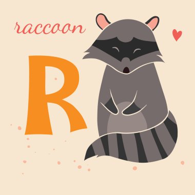 hayvan ve hayvan. Rakun için r