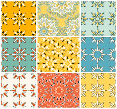 Dikişsiz desen seti