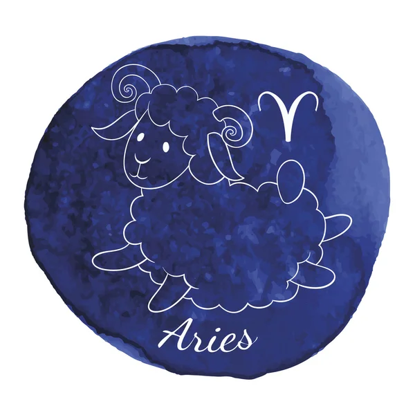 Aries zodiac sign — Stock Vector