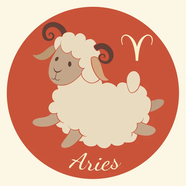 Aries zodiac sign — Stock Vector