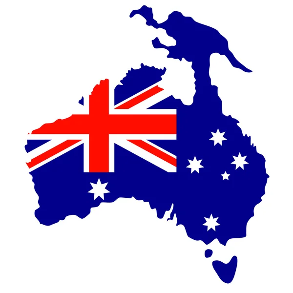 Australia Day. Den nationella flaggan — Stock vektor