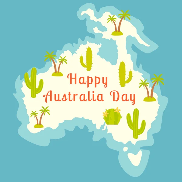 Australia día de fondo — Vector de stock