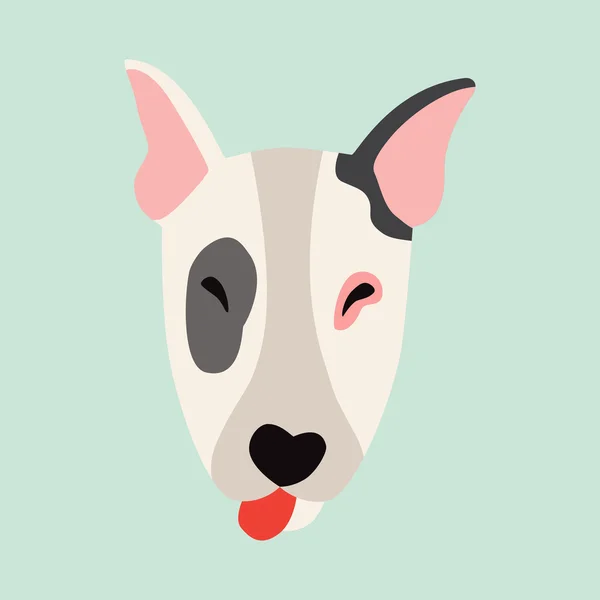 Bulyteryer ras hund ikonen — Stock vektor