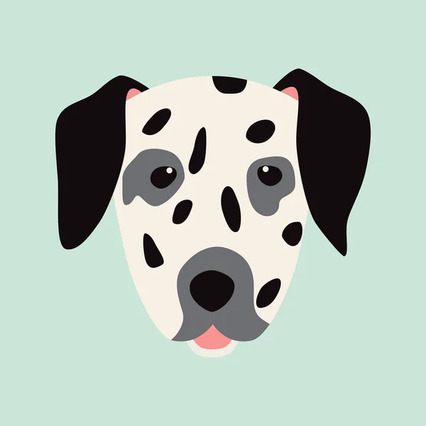 Dalmatian breed dog icon — Stock Vector