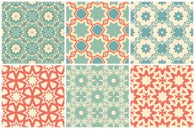 Soyut desen renk örnekleri kümesi