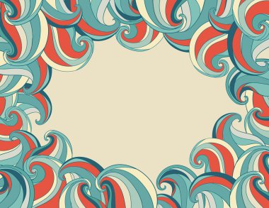 renkli dekoratif çerçeve