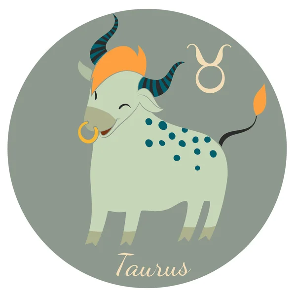 Taurus zodiac sign — Stock Vector