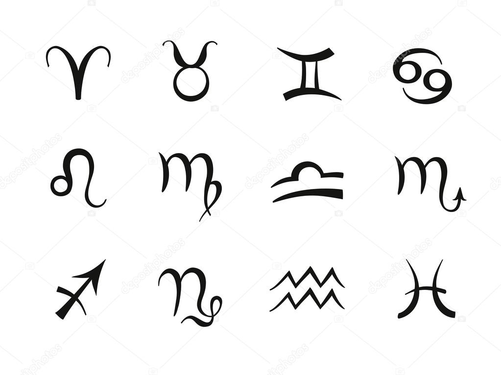 Minimalistic zodiac signs