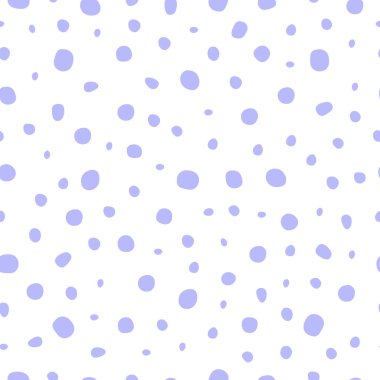 Beyaz arkaplanda daireleri olan kusursuz vektör şirin deseni