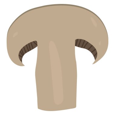 Beyaz arkaplana mantar çizilmiş vektör el