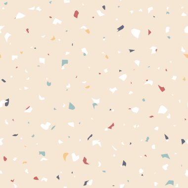 Vektör desensiz terrazzo deseni, granit, doğal taş zemin.