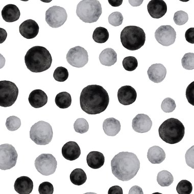 Vektör suluboya soyut dikişsiz desen, çok renkli taşlar