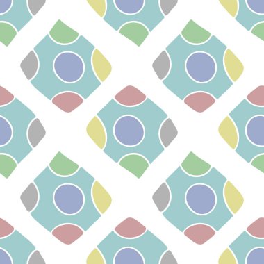 Soyut kare ile vektörsüz desen, beyaz fırında girdap