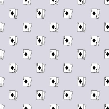 Gri arkaplanda elle çizilmiş elmaslar olan vektör pürüzsüz desen